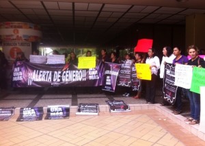 La protesta de las mujeres.